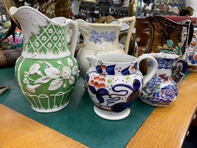 Lot 55A - A COLLECTION OF TEN 19TH CENTURY AND LATER JUGS