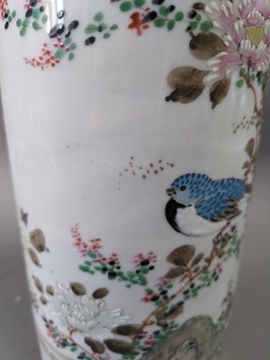 Lot 331 - A LATE 19TH CENTURY CHINESE FAMILLE ROSE VASE