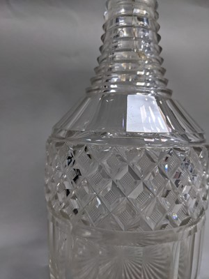 Lot 199 - A COLLECTION OF THREE 19TH CENTURY CUT GLASS DECANTERS