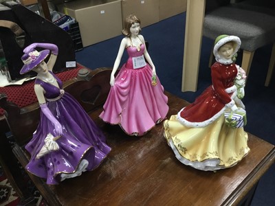 Lot 189 - A LOT OF NINE ROYAL DOULTON FIGURES FROM THE PRETTY LADIES COLLECTION
