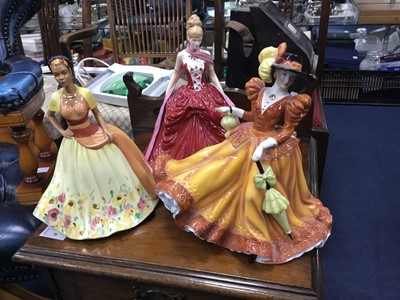 Lot 189 - A LOT OF NINE ROYAL DOULTON FIGURES FROM THE PRETTY LADIES COLLECTION