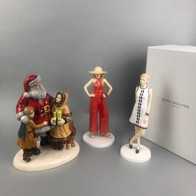 Lot 240 - A ROYAL DOULTON FIGURE OF '1970S CHARLIE' AND TWO OTHERS, ALL IN ORIGIANL BOXES