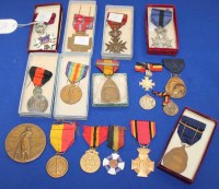 Lot 1139 - CHIEFLY WWI BELGIAN MEDALS AND DECORATIONS...