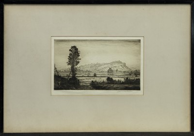 Lot 153 - STIRLING TOWN & CASTLE, AN ETCHING BY JOHN MATHIESON