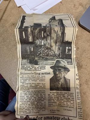 Lot 159 - CATTLE, AN OIL BY JAMES MILLER