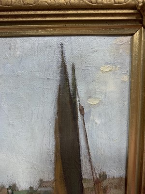 Lot 178 - EAST NEUK HARBOUR, AN OIL BY ARTHUR MACDONALD