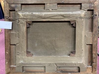 Lot 180 - HAY STACKS, AN OIL BY ROBERT RUSSELL MACNEE