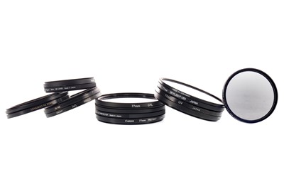 Lot 1825A - A COLLECTION OF LENS PROTECTORS AND ONE CIRCULAR POLARISER