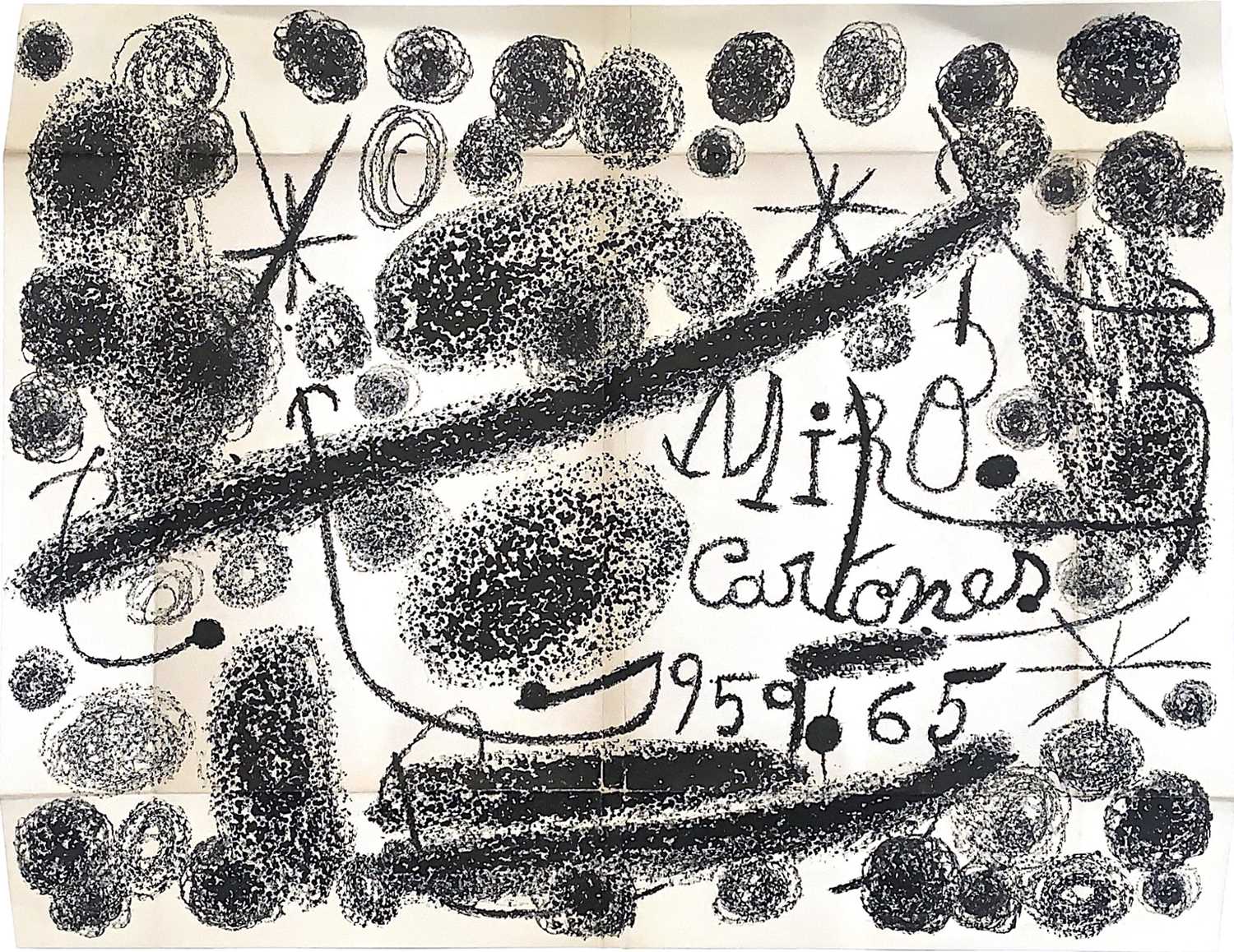 Lot 100 - CARTONES 1959-1965, A LITHOGRAPH BY JOAN MIRO