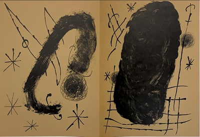 Lot 99 - VARIOUS EXAMPLES OF DERRIERE LE MIROIR, LITHOGRAPHS BY JOAN MIRO