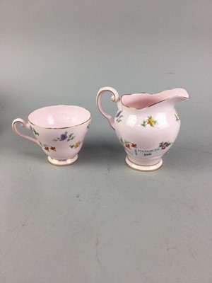 Lot 299 - A TUSCAN FLORAL DECORATED TEA SERVICE