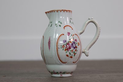 Lot 8 - A MID-19TH CENTURY CONTINENTAL FAMILLE ROSE CREAM JUG