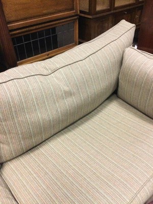 Lot 1394 - A CONTEMPORARY THREE SEAT SETTEE