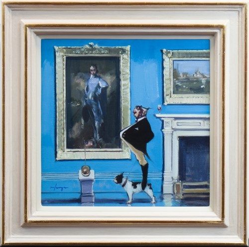 Lot 50 - * JOE HARGAN PAI PPAI, FOOD FOR THOUGHT oil on...