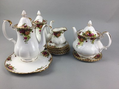 Lot 1 - A ROYAL ALBERT 'OLD COUNTRY ROSES' PART TEA AND COFFEE SERVICE