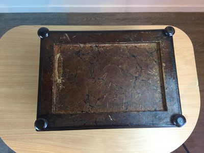 Lot 45 - A VICTORIAN BRASS INLAID ROSEWOOD SEWING BOX