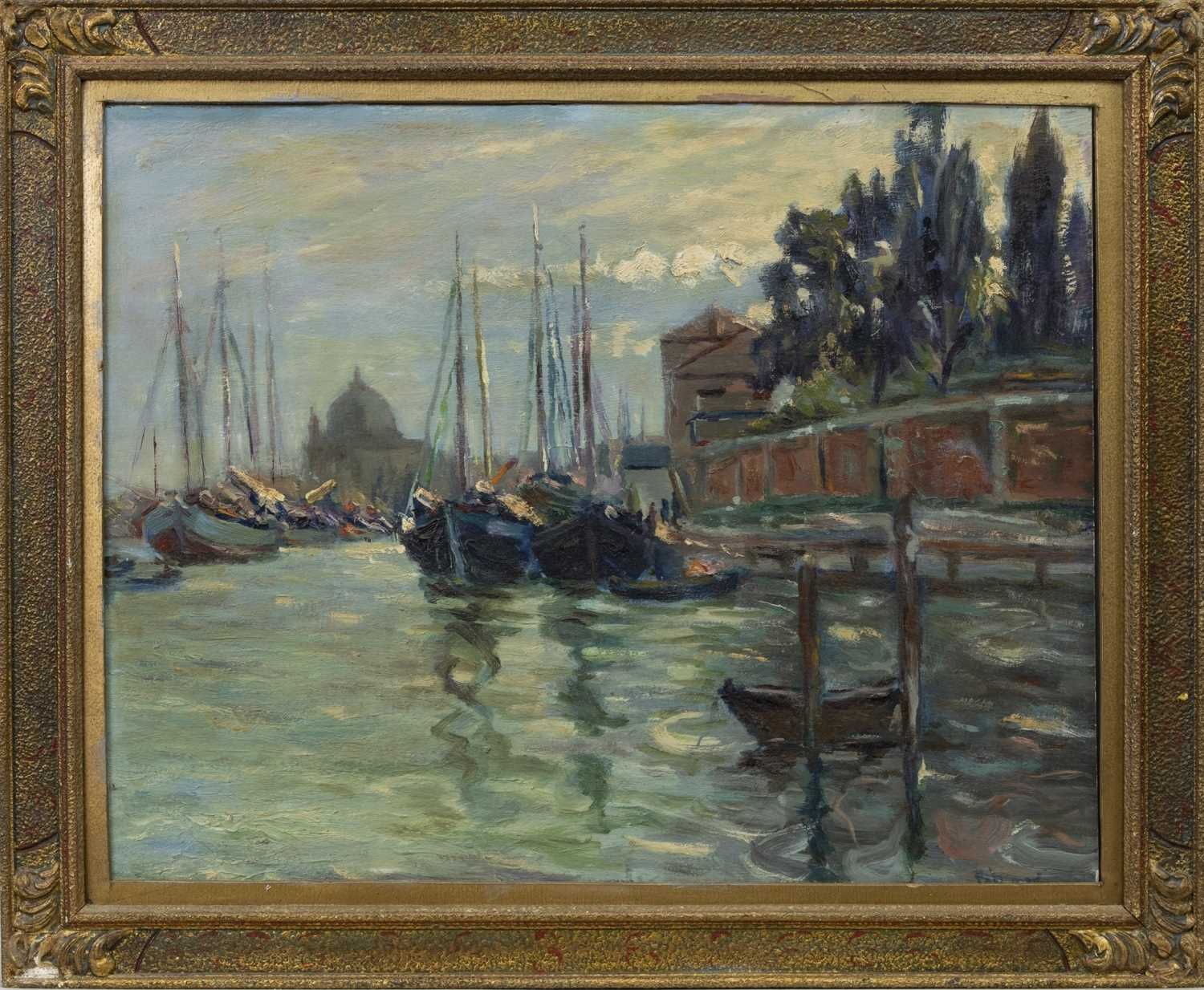 Lot 69 - VENICE, AN OIL BY AGNES TROTTER FALCONER