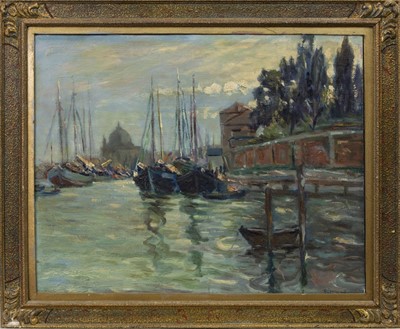 Lot 69 - VENICE, AN OIL BY AGNES TROTTER FALCONER