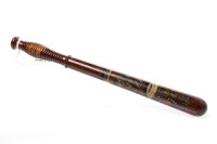 Lot 1211 - SCOTTISH POLICEMAN'S TRUNCHEON painted with...