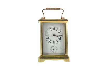 Lot 1748 - AN EARLY 20TH CENTURY CARRIAGE CLOCK