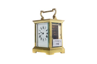 Lot 1760 - AN EARLY 20TH CENTURY CARRIAGE CLOCK