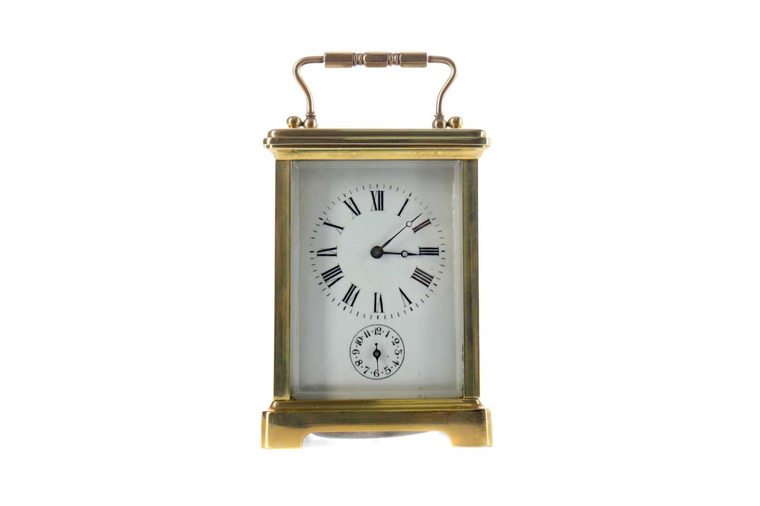 Lot 1831 - AN EARLY 20TH CENTURY CARRIAGE CLOCK