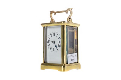 Lot 1832 - AN EARLY 20TH CENTURY CARRIAGE CLOCK