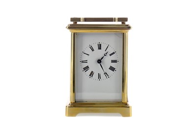 Lot 1833 - AN EARLY 20TH CENTURY CARRIAGE CLOCK