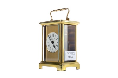 Lot 1834 - AN EARLY 20TH CENTURY CARRIAGE CLOCK