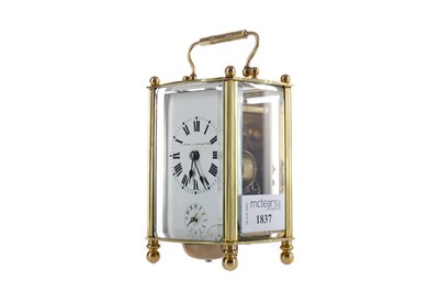 Lot 1837 - AN EARLY 20TH CENTURY CARRIAGE CLOCK