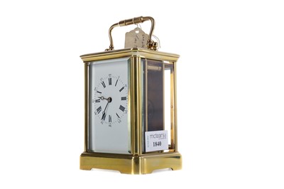 Lot 1840 - AN EARLY 20TH CENTURY CARRIAGE CLOCK