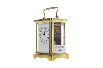 Lot 1850 - AN EARLY 20TH CENTURY CARRIAGE CLOCK