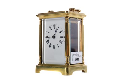 Lot 1853 - AN EARLY 20TH CENTURY CARRIAGE CLOCK