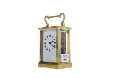 Lot 1856 - AN EARLY 20TH CENTURY CARRIAGE CLOCK