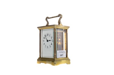 Lot 1857 - AN EARLY 20TH CENTURY CARRIAGE CLOCK