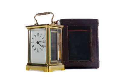 Lot 1870 - AN EARLY 20TH CENTURY CARRIAGE CLOCK