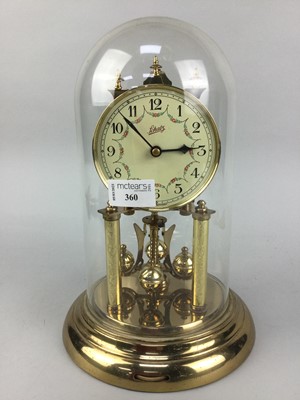 Lot 360 - A MID 20TH CENTURY GERMAN 365 DAY CLOCK AND A BAROMETER