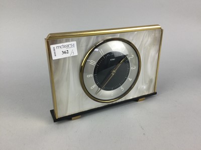 Lot 362 - A MID 20TH CENTURY MANTEL CLOCK AND TWO OTHERS