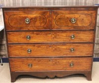 Lot 1225 - REGENCY MAHOGANY OBLONG SECRETAIRE CHEST the...