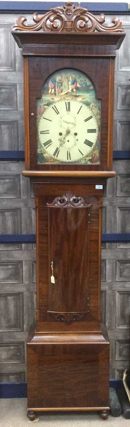 Lot 1886 - A LATE VICTORIAN MAHOGANY LONGCASE CLOCK