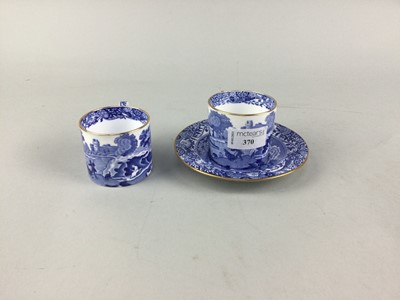 Lot 370 - A COPELAND SPODE BLUE AND WHITE PART COFFEE SERVICE