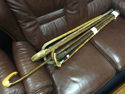 Lot 385 - A LOT OF VARIOUS WALKING CANES