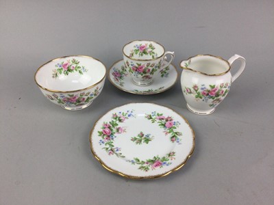 Lot 408 - A ROSYLN 'MOSS ROSE' PART TEA SERVICE