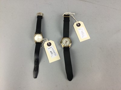 Lot 433 - A GENTLEMAN'S ELGIN WRIST WATCH AND A TUDOR OYSTER WRIST WATCH