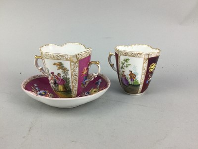 Lot 427 - A CONTINENTAL FOUR PIECE TEA SERVICE AND OTHER CERAMICS