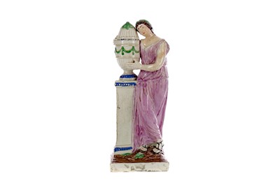 Lot 22 - AN EARLY 19TH CENTURY STAFFORDSHIRE CREAMWARE FIGURE OF ANDROMACHE