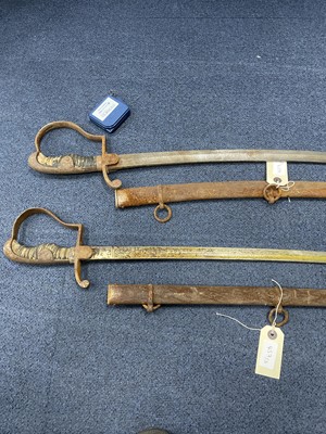 Lot 457 - A LATE 19TH CENTURY NAVAL OFFICERS SWORD, ANOTHER AND A REPRODUCTION SWORD