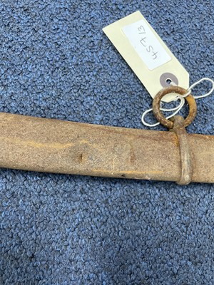 Lot 457 - A LATE 19TH CENTURY NAVAL OFFICERS SWORD, ANOTHER AND A REPRODUCTION SWORD