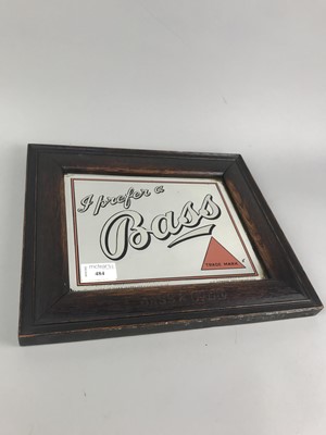 Lot 484 - A BASS & CO ADVERTISING MIRROR