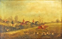 Lot 1249 - PHILIP RIDEOUT, THE CHASE oil on canvas,...